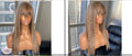The Sandy Babe Sandy Blonde Bang Wrap Straight 26 inch wig