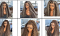 The Highlight Effect Honey Blonde Highlight Kinky Curly 13x4 Frontal 30 inch wig